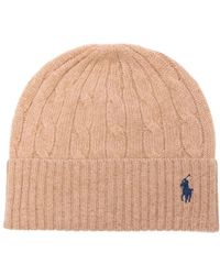 Polo Ralph Lauren - Cable Knit Wool-Cashmere Beanie - Lyst