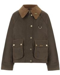 Barbour - Jassen ,Groen ,Katoen Waxed Cotton Jacket - Lyst