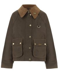 Barbour - Jassen ,Groen ,Katoen Waxed Cotton Jacket - Lyst
