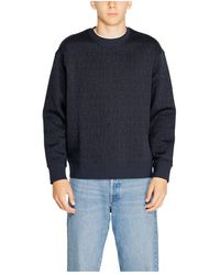 ARMANI EXCHANGE - Blauer bedruckter sweatshirt herbst/winter - Lyst