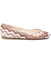 Missoni - Schoenen ,Bruine Ballet Flats Schoenen - Lyst