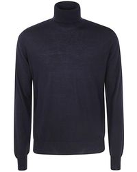 FILIPPO DE LAURENTIIS - Blauer merino rollkragenpullover - Lyst