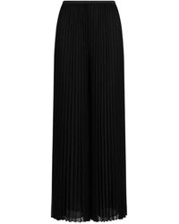 Emporio Armani - Plissierte Hose Aus Techno-Georgette - Lyst