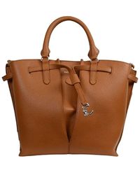 Coccinelle - Handtasche Aus Genarbtem Leder Mit Eleganter Verschluss - Lyst