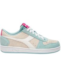 Diadora - Blaue Wildleder Magic Basket Low Top Sneaker - Lyst