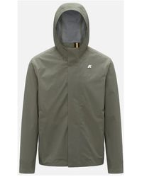 K-Way - Jassen ,Groen ,Polyester Jacko Stretch 2L - Lyst