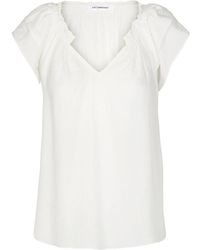 co'couture - Overhemden ,Wit ,Polyester Classic Sunrise Top - Lyst