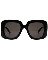 Balenciaga - Schwarze quadratische sonnenbrille - Lyst