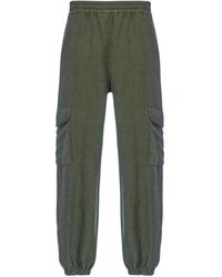Bazar Deluxe - Pantaloni cargo verdi con dettaglio tasca - Lyst