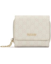 Kazar - Accessoires ,Wit ,Leer Kleine Portemonnee - Lyst