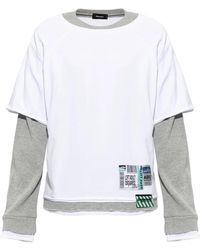 DSquared² - Katoenen T-Shirt Met Lange Mouwen - Lyst