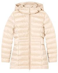 EA7 - Jassen ,Nylon Gewatteerde Nylon Hooded Pea Coat - Lyst