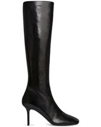 Courreges - Schoenen ,Zwart ,Katoen Square Toe Boots - Lyst