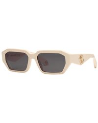 Roberto Cavalli - Rechteckige Front Fangs Sonnenbrille - Lyst