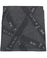 Kiton - Accessoires ,Grijs ,Kasjmier Cashmere Sjaal Met Logo - Lyst
