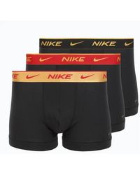 Nike - Ondergoed ,Zwart ,Katoen Dri-Fit Trunk 3-Pack - Lyst