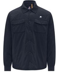 K-Way - Stijlvolle Blauwe Jas Voor Mannen - Lyst