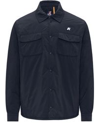 K-Way - Stijlvolle Blauwe Jas Voor Mannen - Lyst
