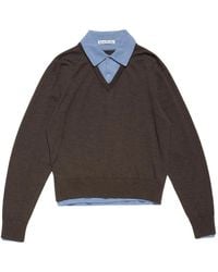 Acne Studios - V-Neck Knitwear - Lyst