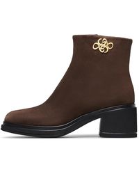 Loriblu - Schoenen ,Bruin ,Suède Suède Enkellaars - Lyst