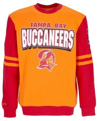 Mitchell & Ness - Hoodies & Sweatvesten ,Oranje ,Nfl All Over Crew Sweatshirt - Lyst