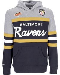 Mitchell & Ness - Hoodies & Sweatvesten ,Veelkleurig ,Katoen Baltimore Ravens Headcoach Hoodie Zwart - Lyst