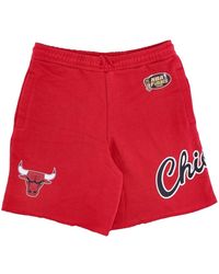 Mitchell & Ness - Korte Broeken ,Rood ,Katoen Nba Game Day Shorts Chicago Bulls - Lyst