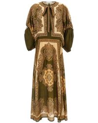Zimmermann - Mahon Midi Jurk - Lyst