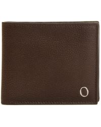 Orciani - Braune lederbrieftasche mit münzfach - Lyst