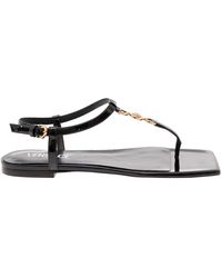 Versace - Flat Sandals - Lyst