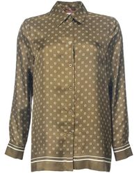 Max Mara - Overhemden ,Groen ,Leer Camicia - Lyst