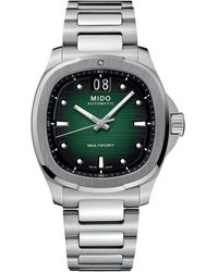 MIDO - Multifort tv big date orologio in acciaio - Lyst