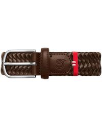 La Boucle - Accessoires ,Bruin ,Leer Roma Riem - Lyst