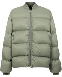 Rick Owens - Jassen ,Groen ,Katoen Klassieke Flight Jacket - Lyst