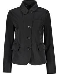 Moorer - Jassen ,Zwart ,Waterdichte Technische Stoffen Jas - Lyst