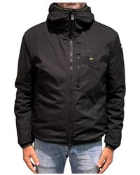 Blauer - Jassen ,Zwart ,Leer Derry Padded Jacket - Lyst