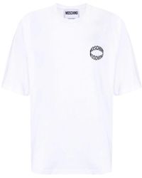 Moschino - Weiße logo print t-shirts und polos - Lyst
