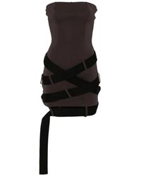 The Attico - Vestido corto con detalle de correa - Lyst