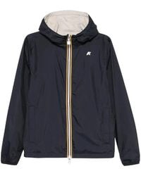 K-Way - Jassen ,Blauw ,Nylon Jake Plus 2 Reversible Hooded Jacket - Lyst