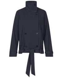 Samsøe & Samsøe - Jassen ,Blauw ,Polyester Sabianca Jas - Lyst