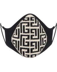 Balmain - Monogramm Schützende Stoff Gesichtsmaske - Lyst