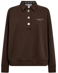 Haute L'Amitié - Polo Logo Sweat Mocca - Lyst
