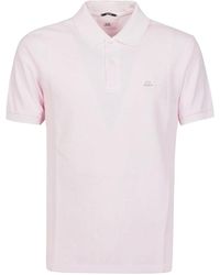 C.P. Company - 24/1 piquet resist dyed short sleeve polo shirt - Lyst