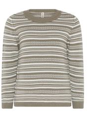 Skovhuus - Strukturierter pullover mit zwei farben - Lyst