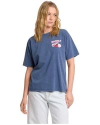 Kocca - Tops ,Blauw ,Katoen T-Shirt Met Pop-Art Grafische Print - Lyst
