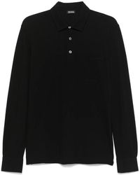 ZEGNA - Baumwoll polo shirt mit 3 knöpfen - Lyst