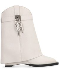 Givenchy - Shark lock cowboy ankle boots - Lyst