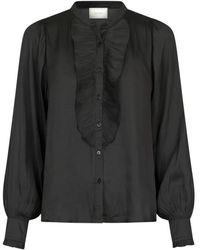 Neo Noir - Bluse mit gerüschten details - Lyst