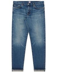 Edwin - Jeans ,Blauw ,Denim Straight Jeans - Lyst
