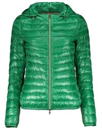 Herno - Jassen ,Groen ,Lichtgroene Jas Met Capuchon En Rits - Lyst